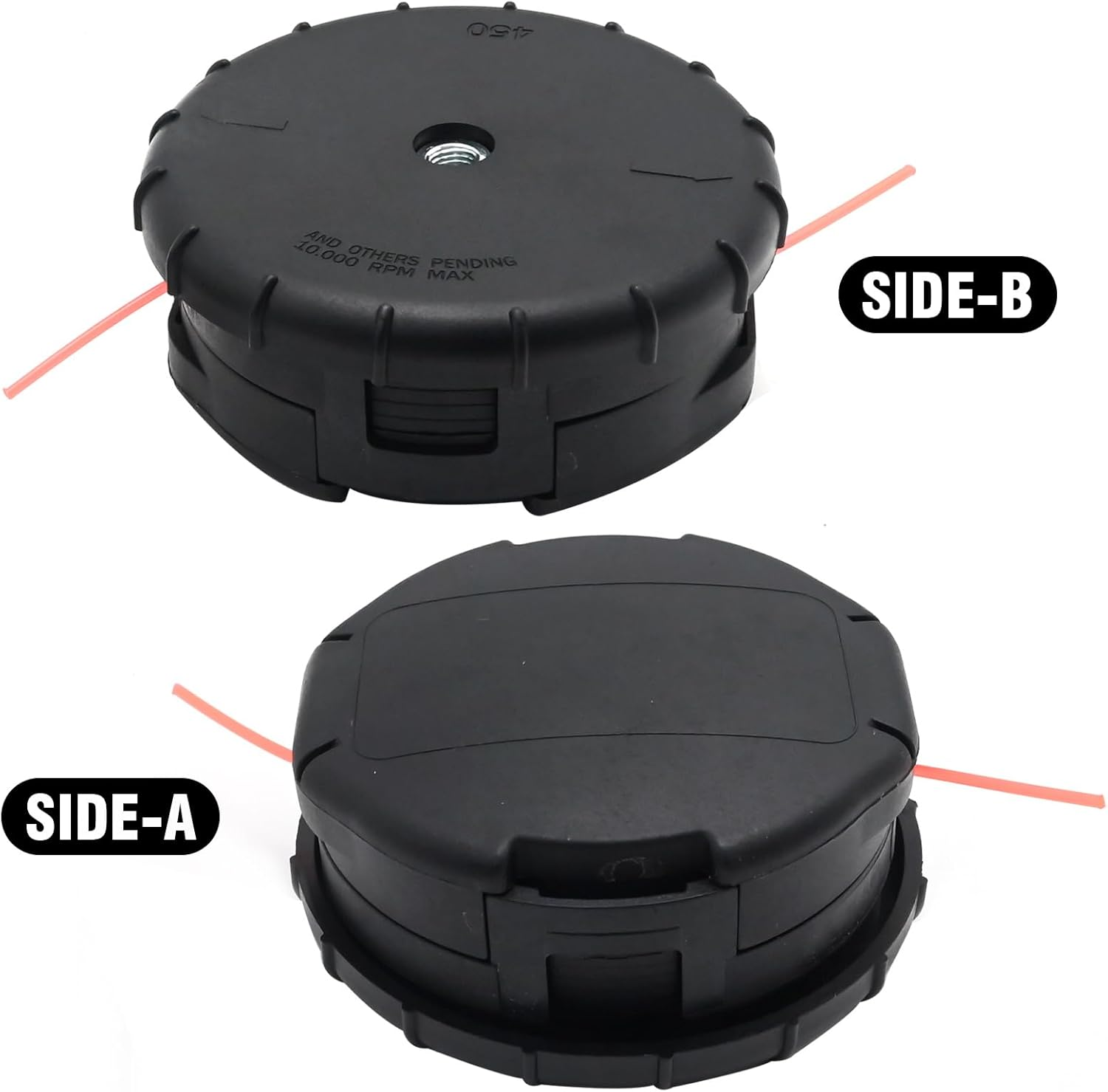 99944200903 4.5" String Bump Trimmer Head Straight & Bent Shaft Brush Cutter Trimmer Head Speed Feed Bump Head, Replacement for Echo SRM-266 SRM-266S SRM-266T SRM-266U SRM-280 image number 3