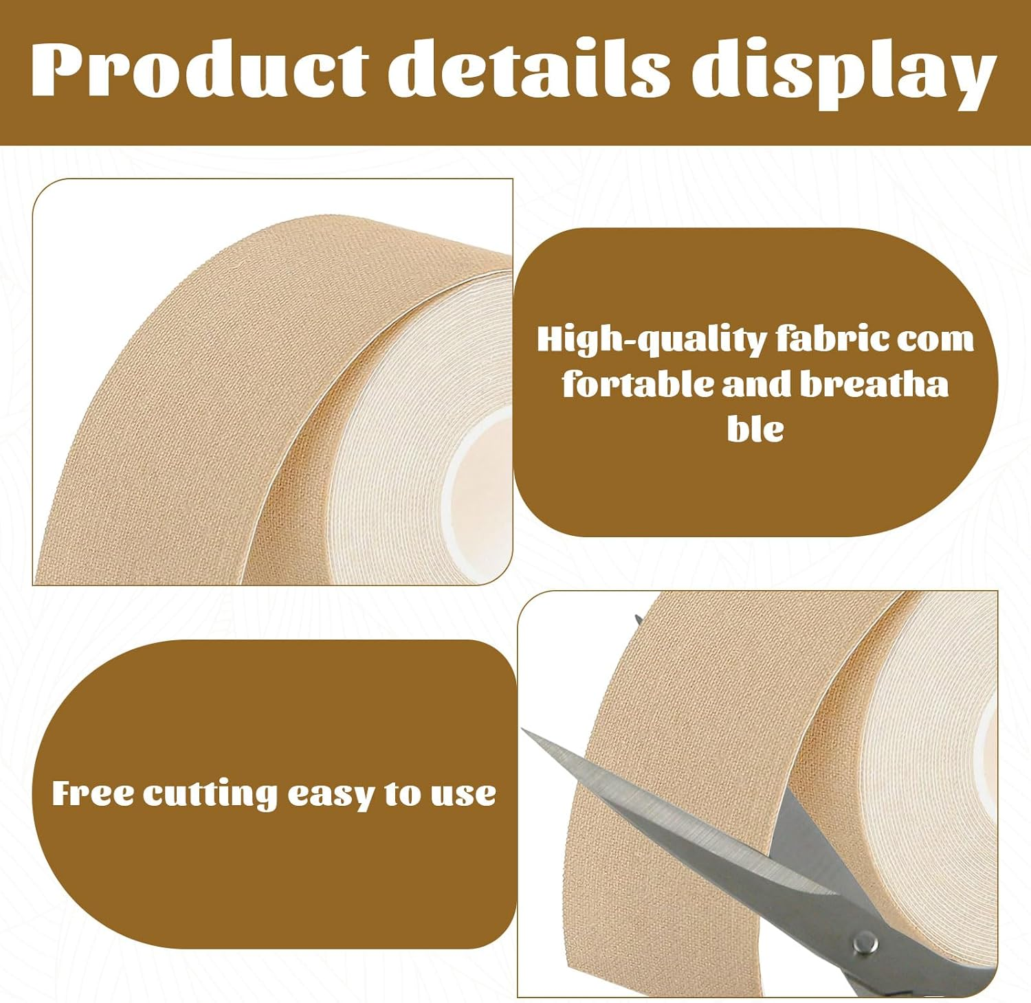 Face Tape for Wrinkles, Kinesiology Tape, Forehead Wrinkle Patches, Natural Kinesiology Strips, Tape for Fine Lines, Wrinkles Reduction, anti Wrinkle Patches, Sagging Skin, Crow'S Feet(2.5Cm X 5M) image number 4