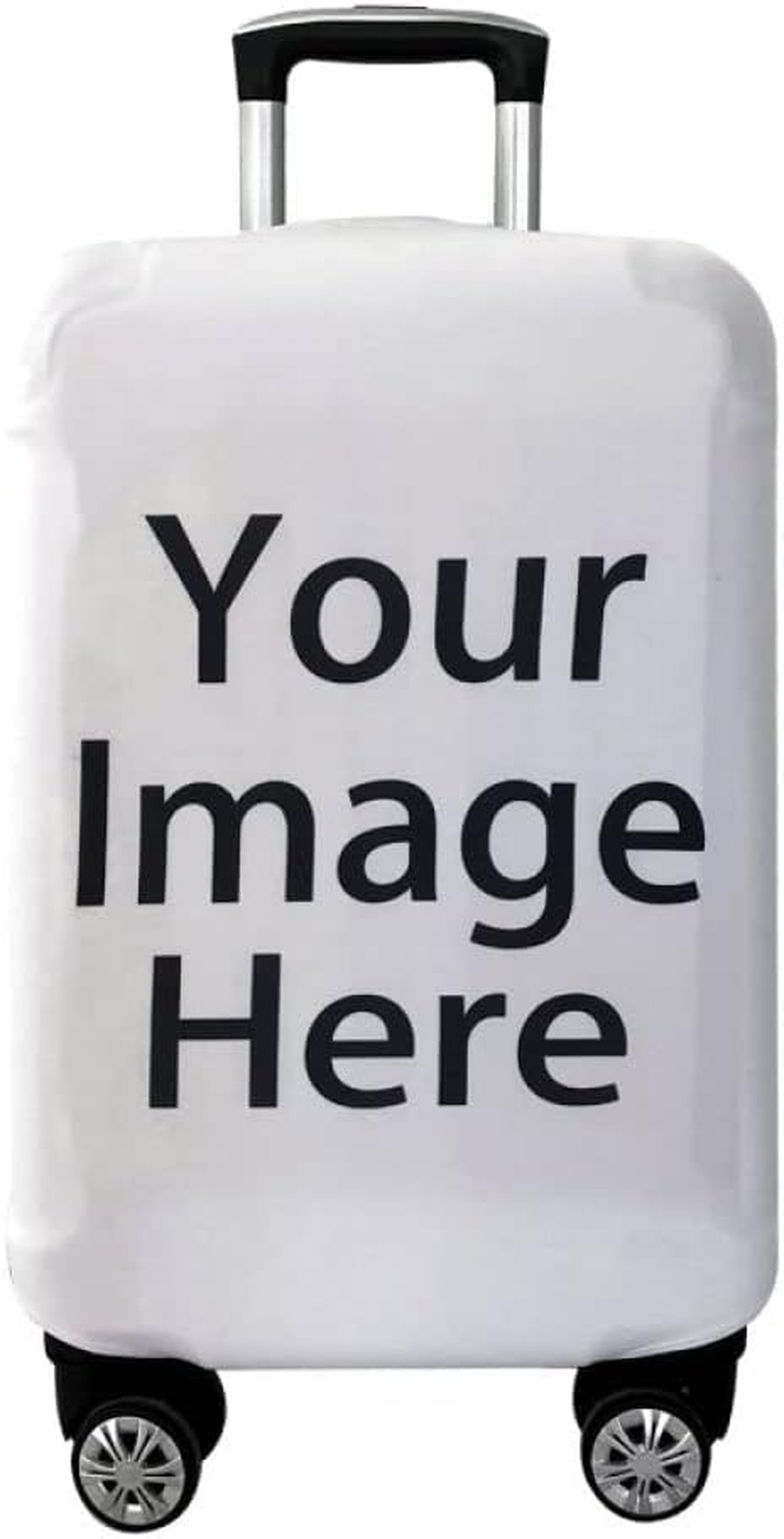 Customize Your Image / Name / Logo Luggage Cover Travel Accessories Funny Realistic Scary Real Spiders Ugly Animals Custom Pets - Trunk Case Apply to 18-32 Inch Suitcase Elastic Protective Covers image number 6