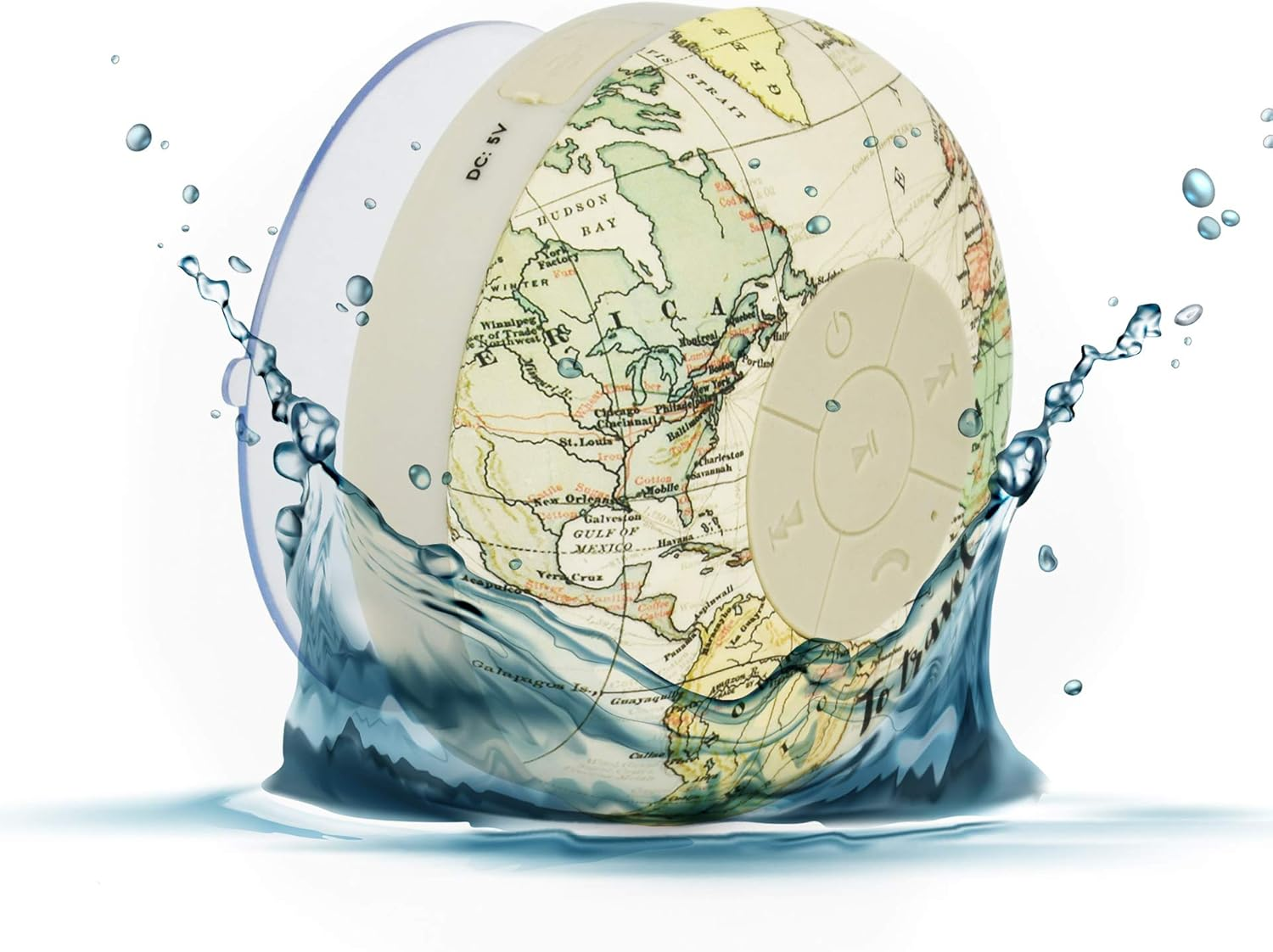 Legami Singing in the Shower Bluetooth Hands-Free Kit and Travel Speaker image number 1