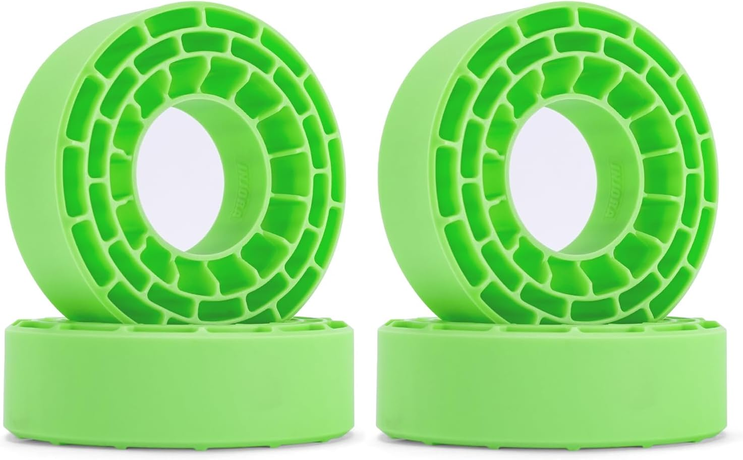 INJORA 4Pcs Silicone Rubber Inserts for 56-58Mm*24Mm 1.0" Tires(Small Green)