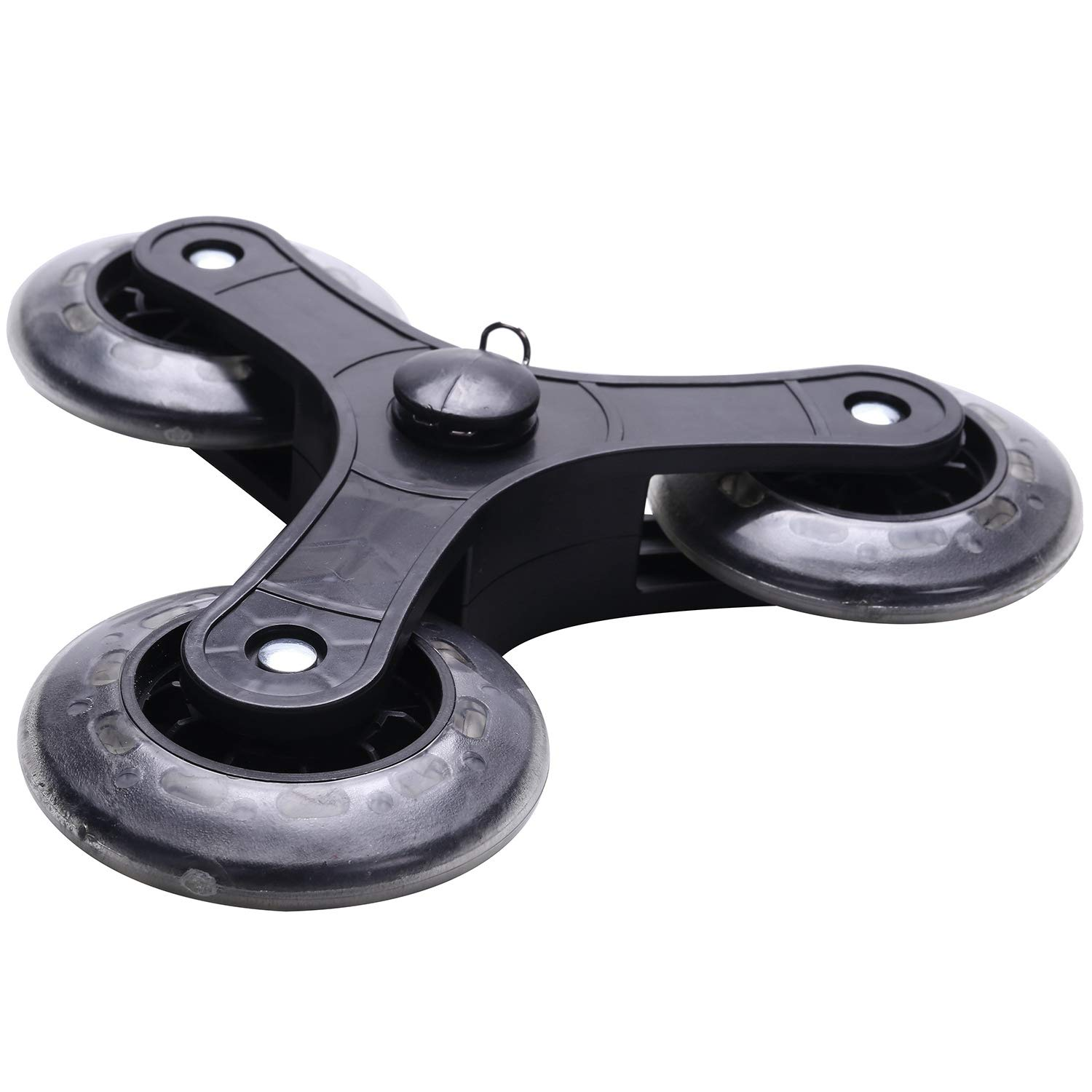 2Pcs/Set Black Shopping Cart Trolley Caster Luggage Suitcase Roller Replacement Wheel Pulley Sliding Roller Wheel Accessories image number 1