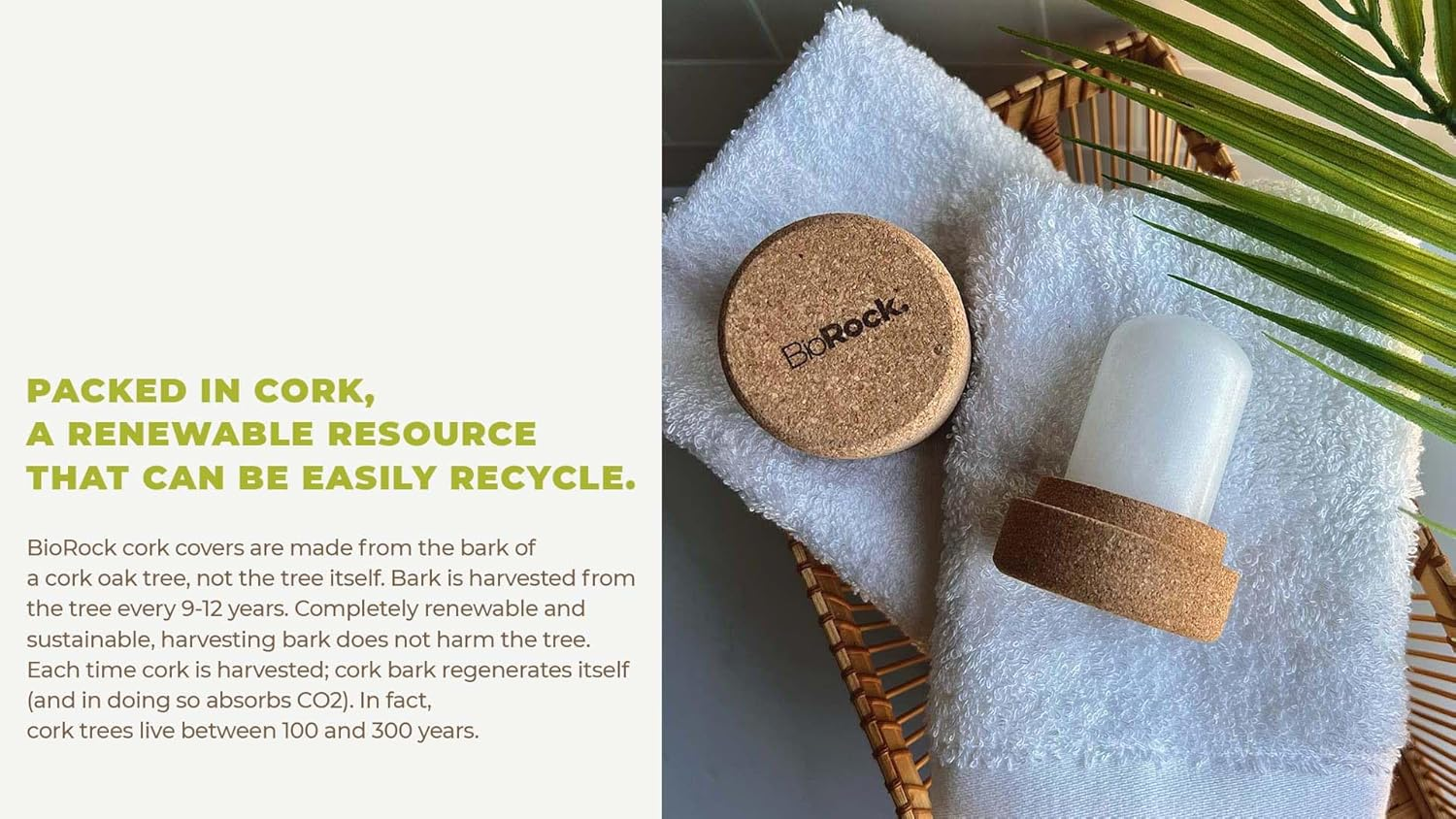 Crystal Natural Deodorant Stone - Unscented Plastic and Aluminum Free Salt Deodorant Stick for Women & Men Eco-Friendly, Sustainable, Zero Waste 4.25 Oz