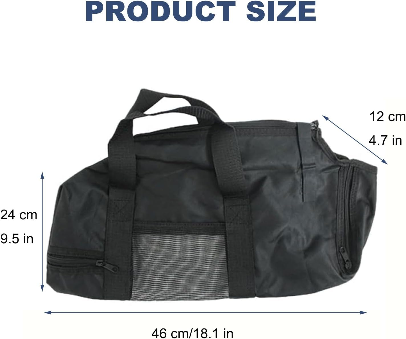 Cat Grooming Bag, Wear-Resistant Cat Shower Bag, Pet Portable Grooming Bags, Scratch Resistant Multifunctional Breathable Pet Bathing Restraint Bag for Washing, Bathing, Nail Trimming (Black) image number 2