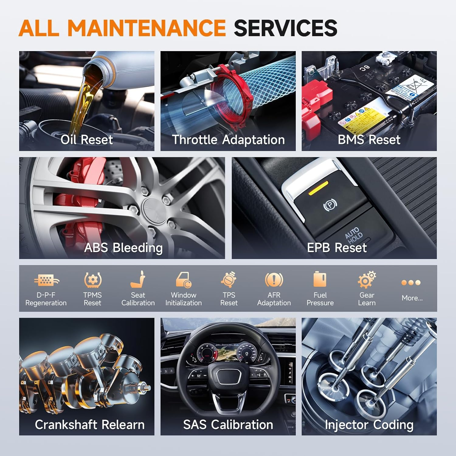 FOXWELL NT710 Fit for Mercedes-Benz MB Sprinter Diagnostic Tool, Full System OBD2 Scanner Bidirectional Control, Air Suspension ABS SRS ESP BAS A/C Code Reader, All Service Oil EPB Reset CKP Relearn image number 6