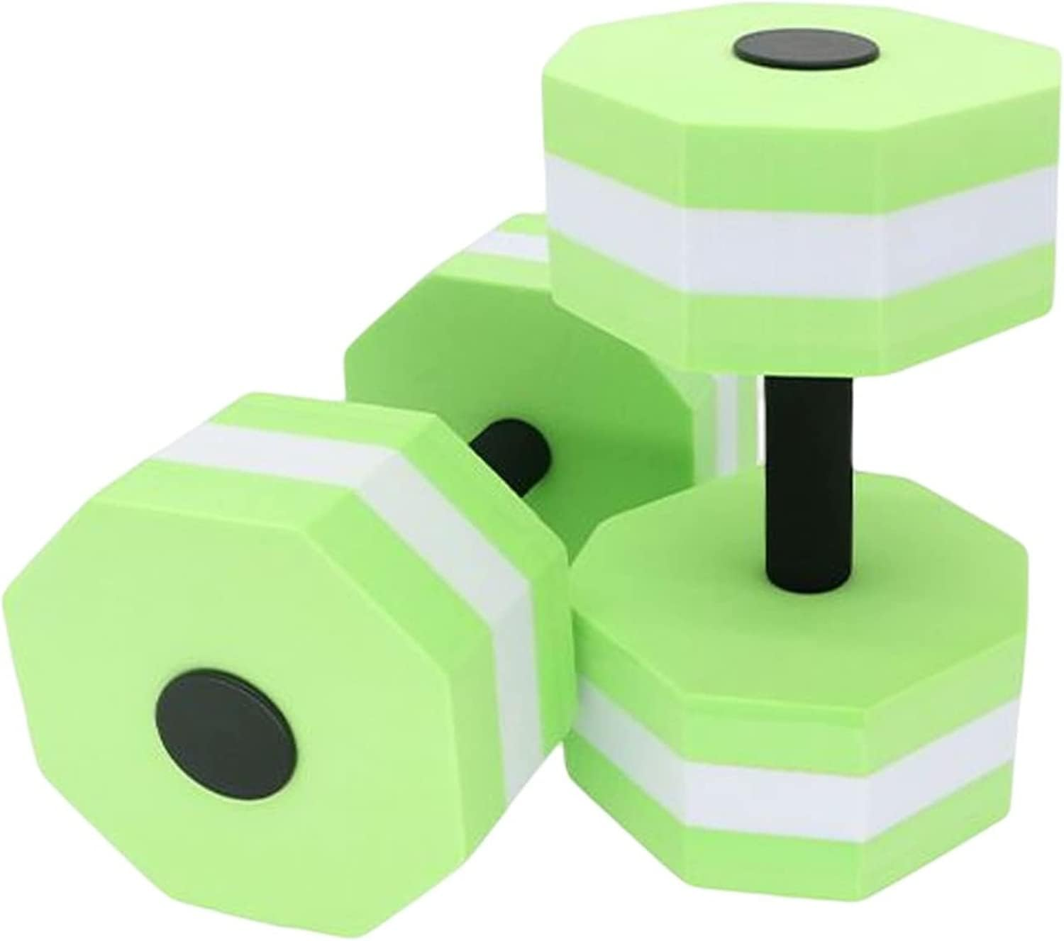 Aquatic Dumbbells,2 PCS Sports Aquatic Exercise Dumbbells Aqua Fitness Barbells Exercise Hand Bars Water Aerobics Workouts Lightweight Resistance Aquatic Dumbbell Pool Barbells for Swimming image number 1