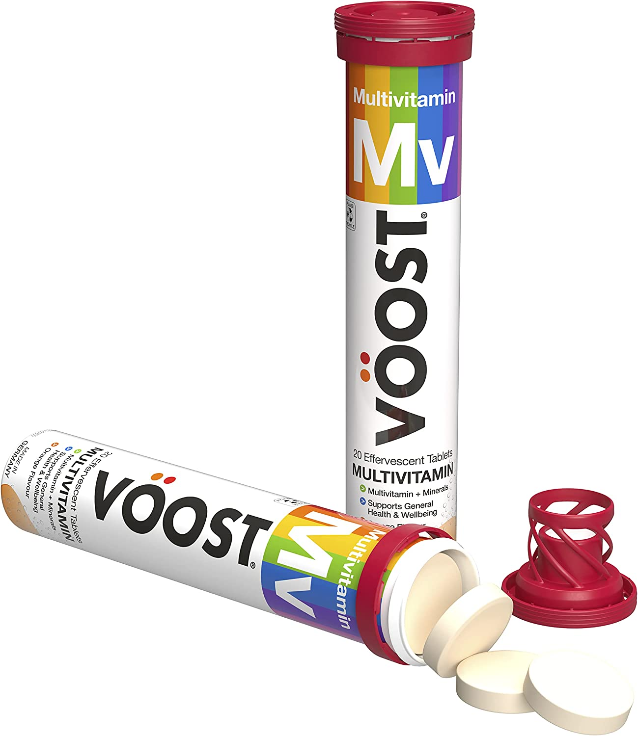 Voost Multivitamin Orange Effervescent Tablets 20 Pack