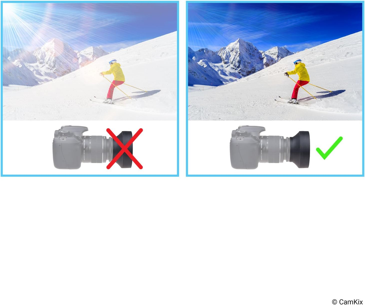 67Mm Camera Lens Hood - Rubber - Set of 2 - Collapsible in 3 Steps - Sun Shade/Shield - Reduces Lens Flare and Glare - Blocks Excess Sunlight for Enhanced Photography and Video Footage - Perfect image number 3