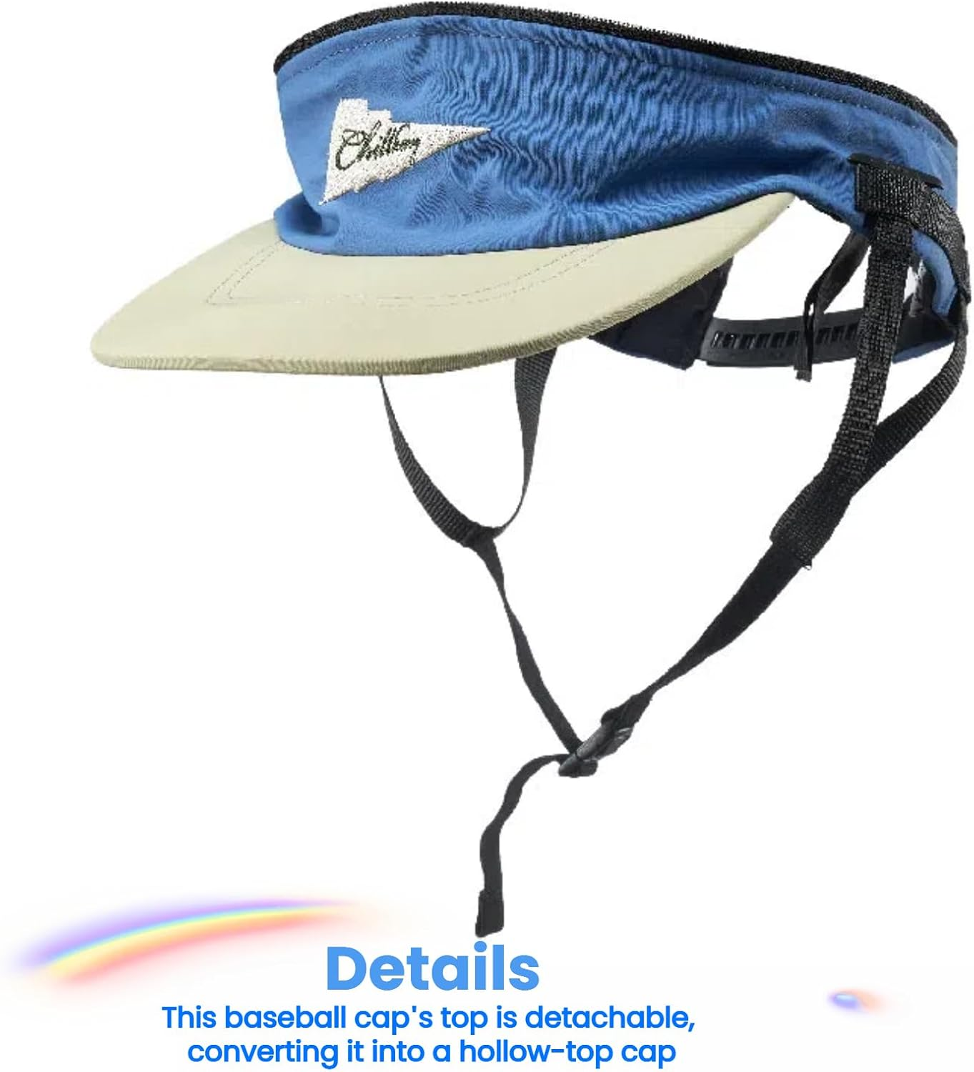 Vintage American Sports Quick-Dry Water-Repellent Cap with Detachable Two-Way Wear: Baseball & Sky Cap for Outdoor Surfing - Versatile, Stylish image number 6