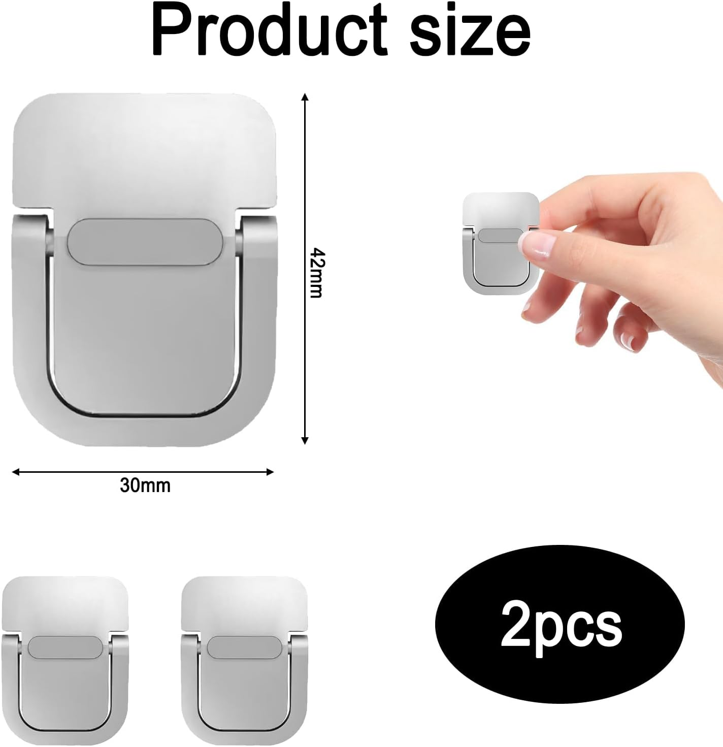 KOZTOL 2 Pack Portable Laptop Stand, Self-Adhesive Keyboard Riser Feet for Most Keyboards, Mini Computer Keyboard Stand for Desk image number 5