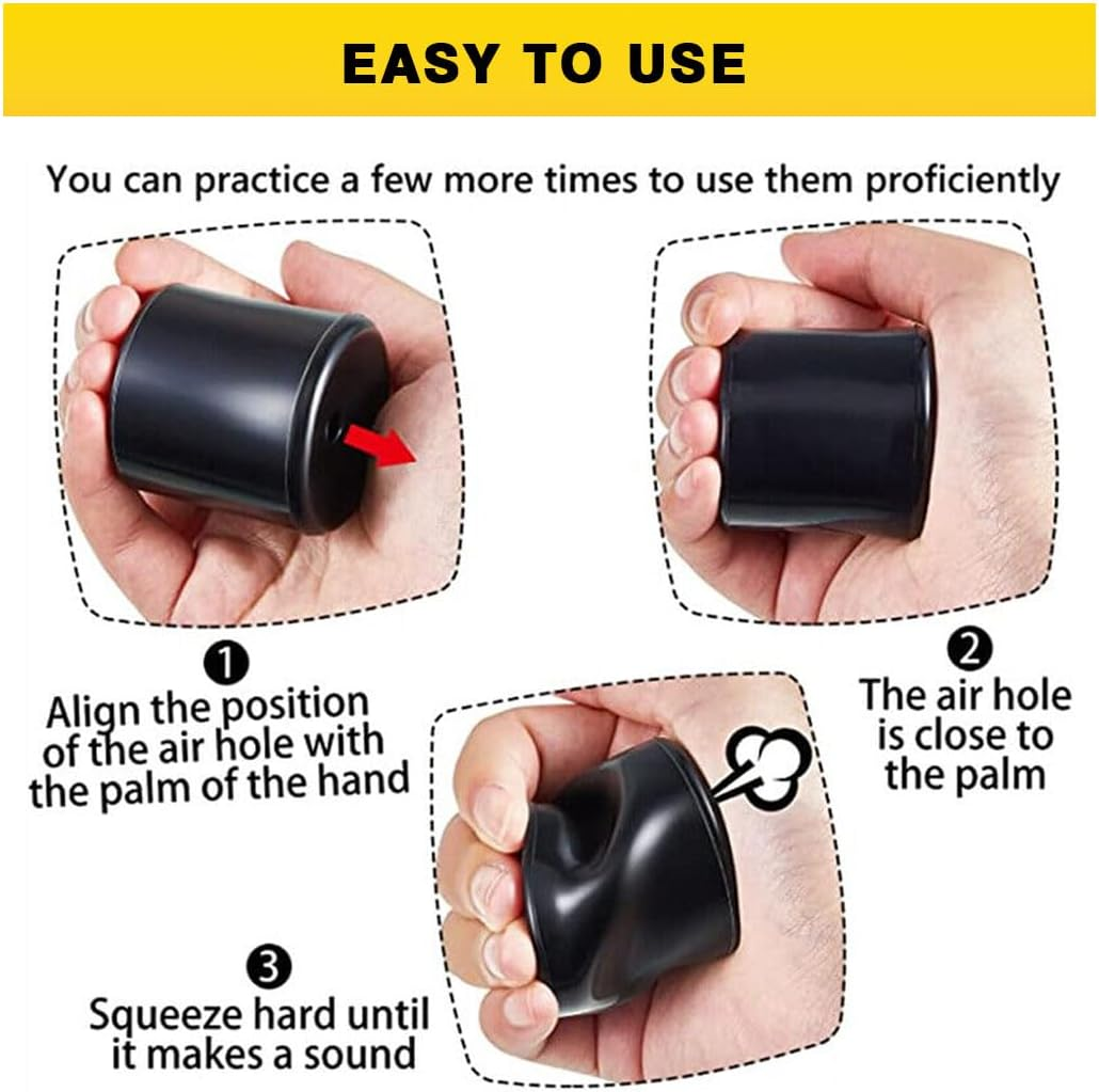 2 PCS Fart Prank Canisters, Squeeze Fart Machine,April Fool'S Day Prank,Fun Tool for Funny Gag Party, Birthday Joke Present(Red+Black) image number 3