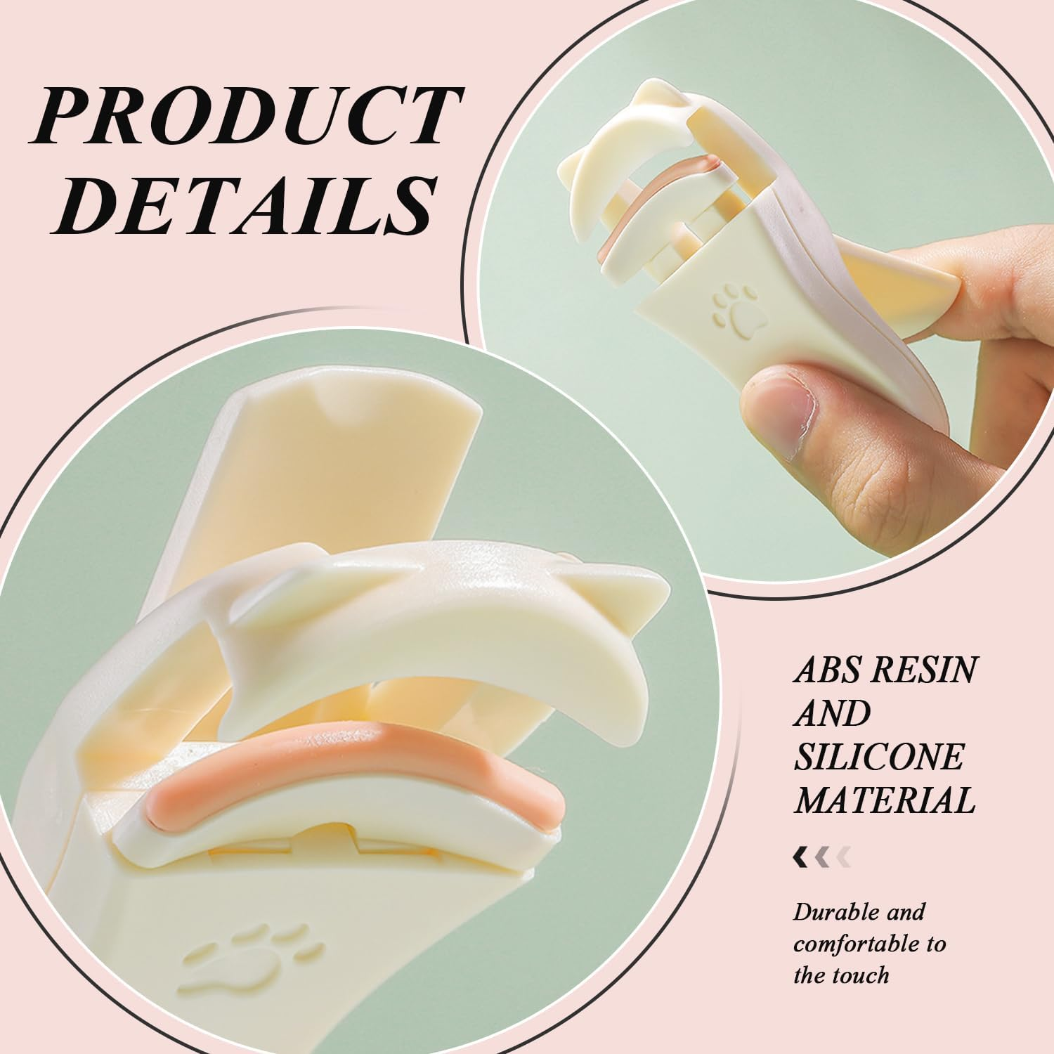 Pack of 4 Cat Claws Eyelash Curls, Cute Eyelash Burlers, Portable Eyelash Curlers, Eyelash Curlers, Eyelash Curling Tools and Make up Accessories image number 4