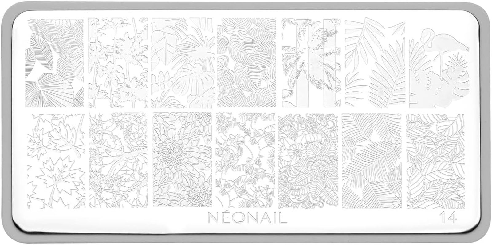Neonail Stamping Plate 14 - Stamping Board - Nail Art Stamping - Stamping - Stamping - Nail Plate image number 1