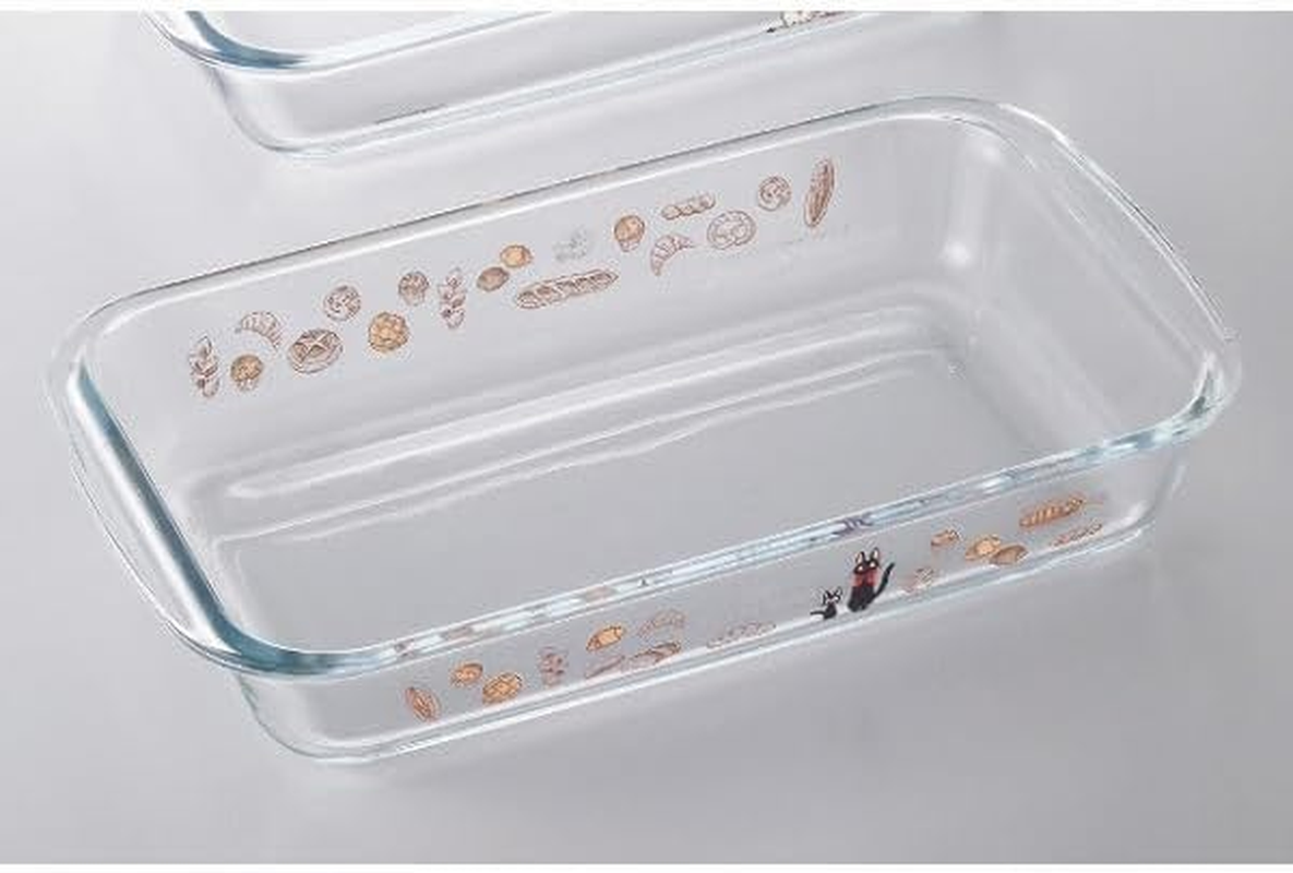 Skater GCD2-A Heat Resistant Glass Dish, Oven, Microwave Safe, 50.1 Fl Oz (1,500 Ml), Kiki'S Delivery Service, Studio Ghibli image number 2