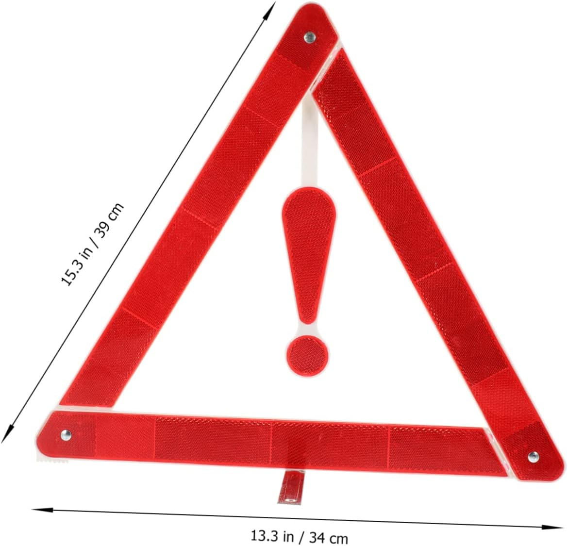 Mikinona 2Pcs Car Safety Triangle Warning Signs Folding Road Safety Kit Durable Reflective Tripod for Vehicle Emergency and Roadside Assistance
