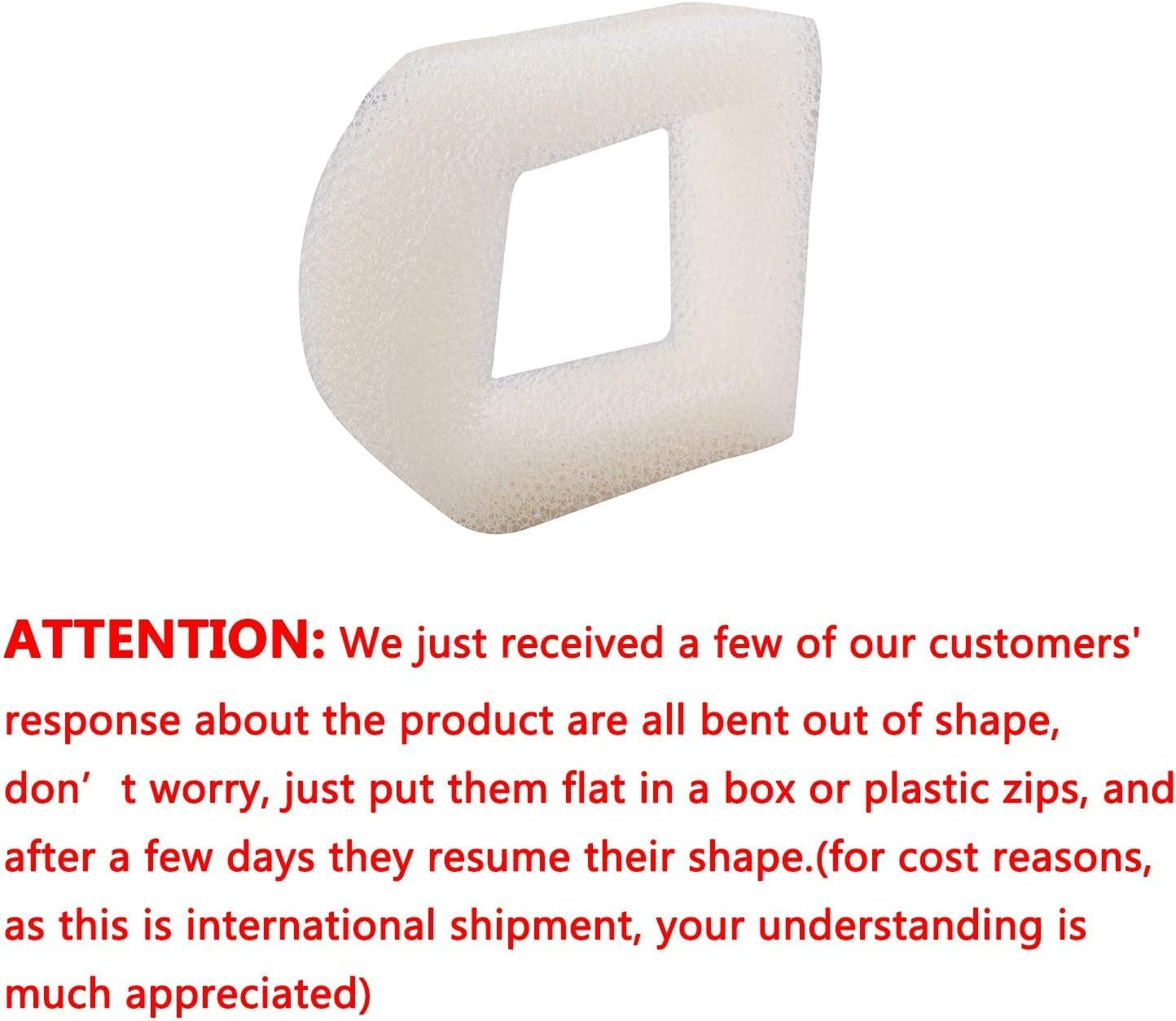 Poweka Replacement Foam Filter Accessories (12 Pack) for Cat and Dog Water Fountain Compatible with Ceramic Fountain and Drinkwell 360 Steel Fountain image number 2