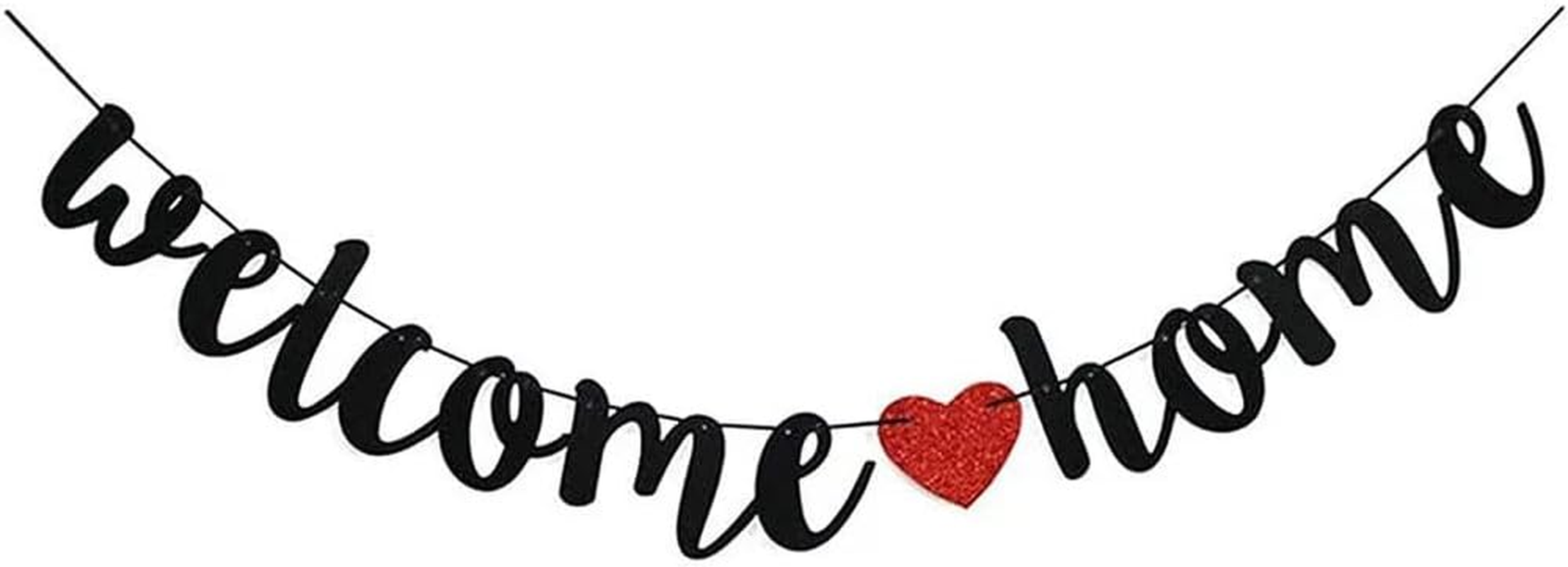 Welcome Home Banner Party Decorations Sign Family Baby Shower Supplies