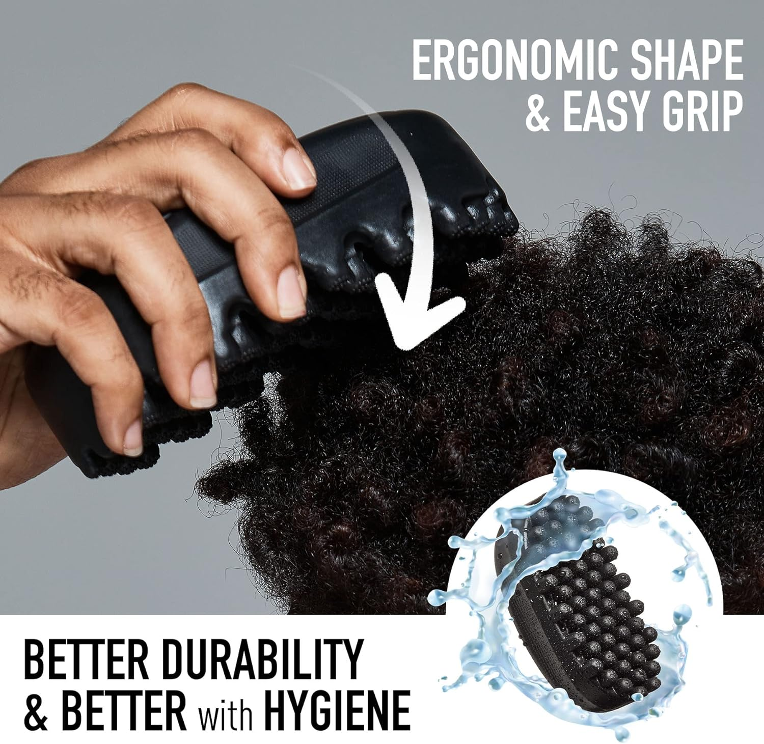 RED by Kiss Bow Wow X Twist King -Premium Luxury Twist Styler Brush with Large Styling Pik, Durable Washable Afro Curl Sponge Racket for Barbers and Daily Use, Ideal for Curly, Coiled, 4C Hair image number 1