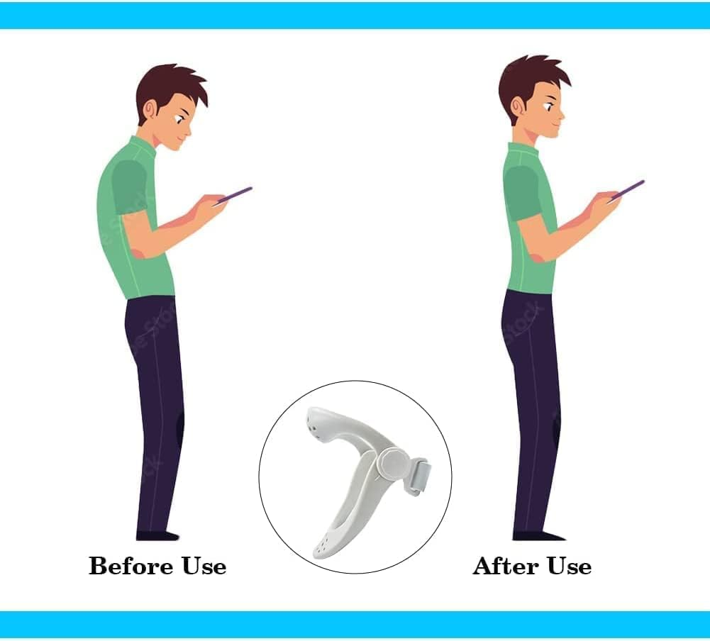 Ergonomic Posture Corrector Neck Brace for Neck Pain Relief, Neck Brace, New Upgraded 360&deg; Adjustable Neck Stretcher, Spinal Decompression and Back Pain (Silver Gray, One Size)