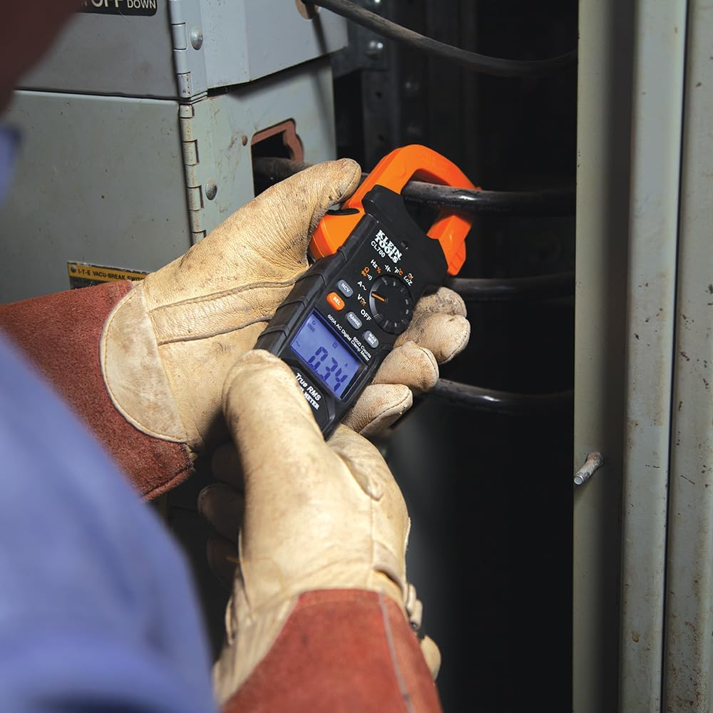 Klein Tools Digital Clamp Meter AC Auto-Ranging Loz, (TRMS) Technology for Increased Accuracy, CL700 image number 5