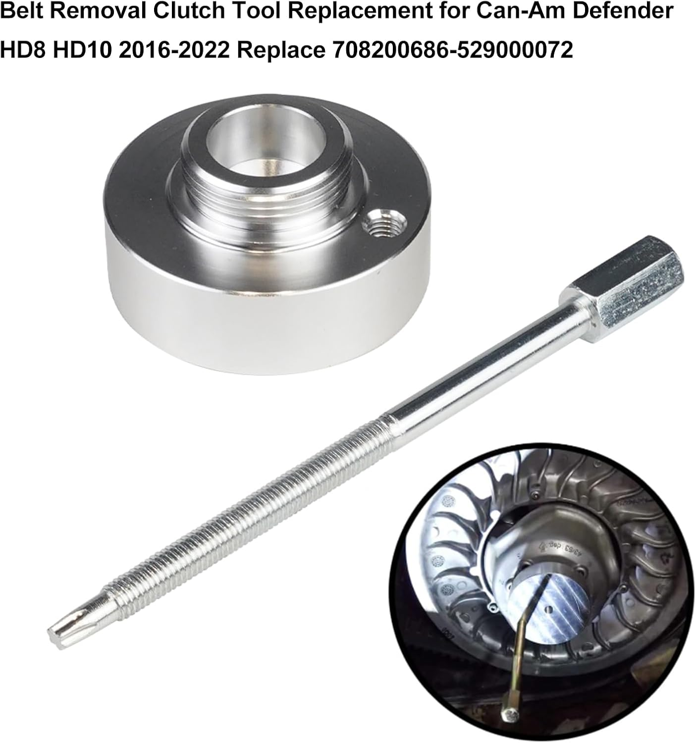 Belt Removal Clutch Tool Replacement for Can-Am Defender HD8 HD10 2016-2022 Replace 708200686-529000072
