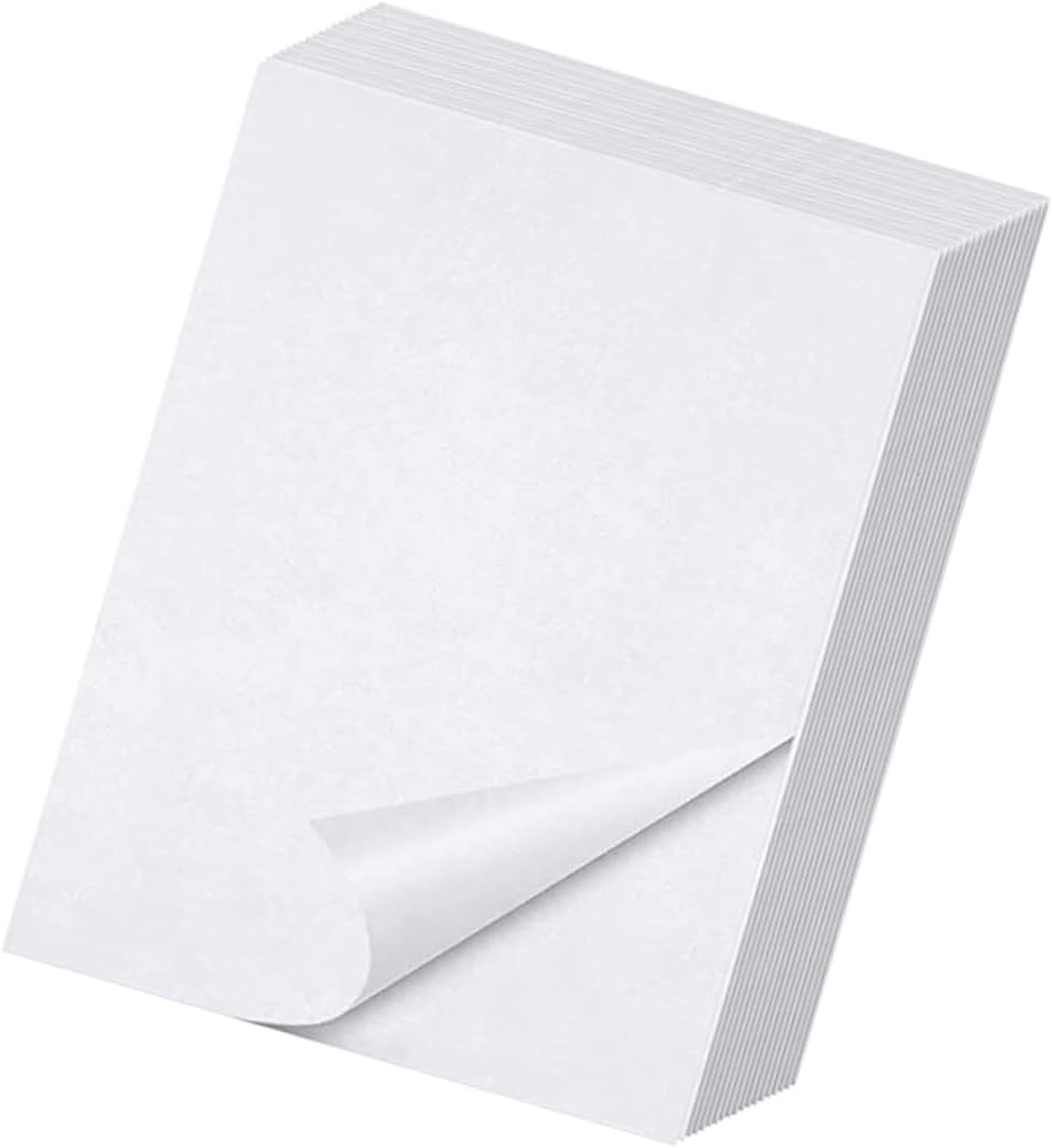 OATIPHO 50 Pieces Painting Release Paper, Non-Stick Painting Cover Replacement Paper, Double-Sided 5D Diamond Paper Sticker Diamond Art Supplies for Crafting and Sticker Collecting A5 8.27X5.83In