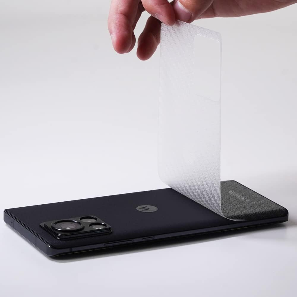 IBYWIND Screen Protector for Motorola Edge 30 Ultra 5G(6.67 Inches),With 2Pcs Flexible TPU Film,1Pc Camera Lens Protector,1Pc Backing Carbon Fiber Film [Fingerprint Reader,Easy to Install]