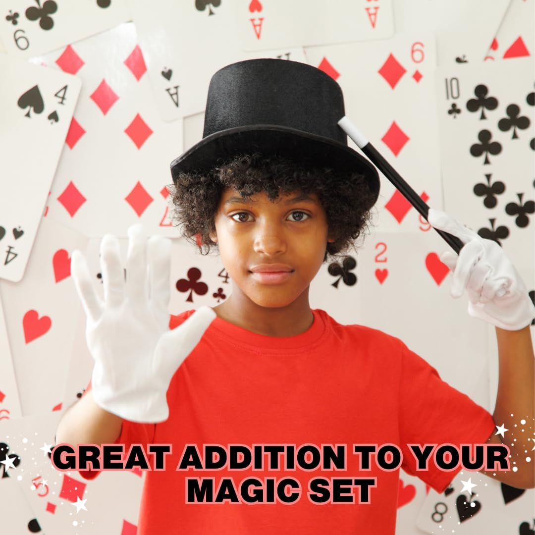 D.A.Y. Republic Kids Magic Wand Black & White 26.5Cm 10.5&rdquo; Long Spell Casting Stick for Wizard Witch Magician Costume, Party Bag Filler, Favors, Birthday Games, Fancy Dress image number 1