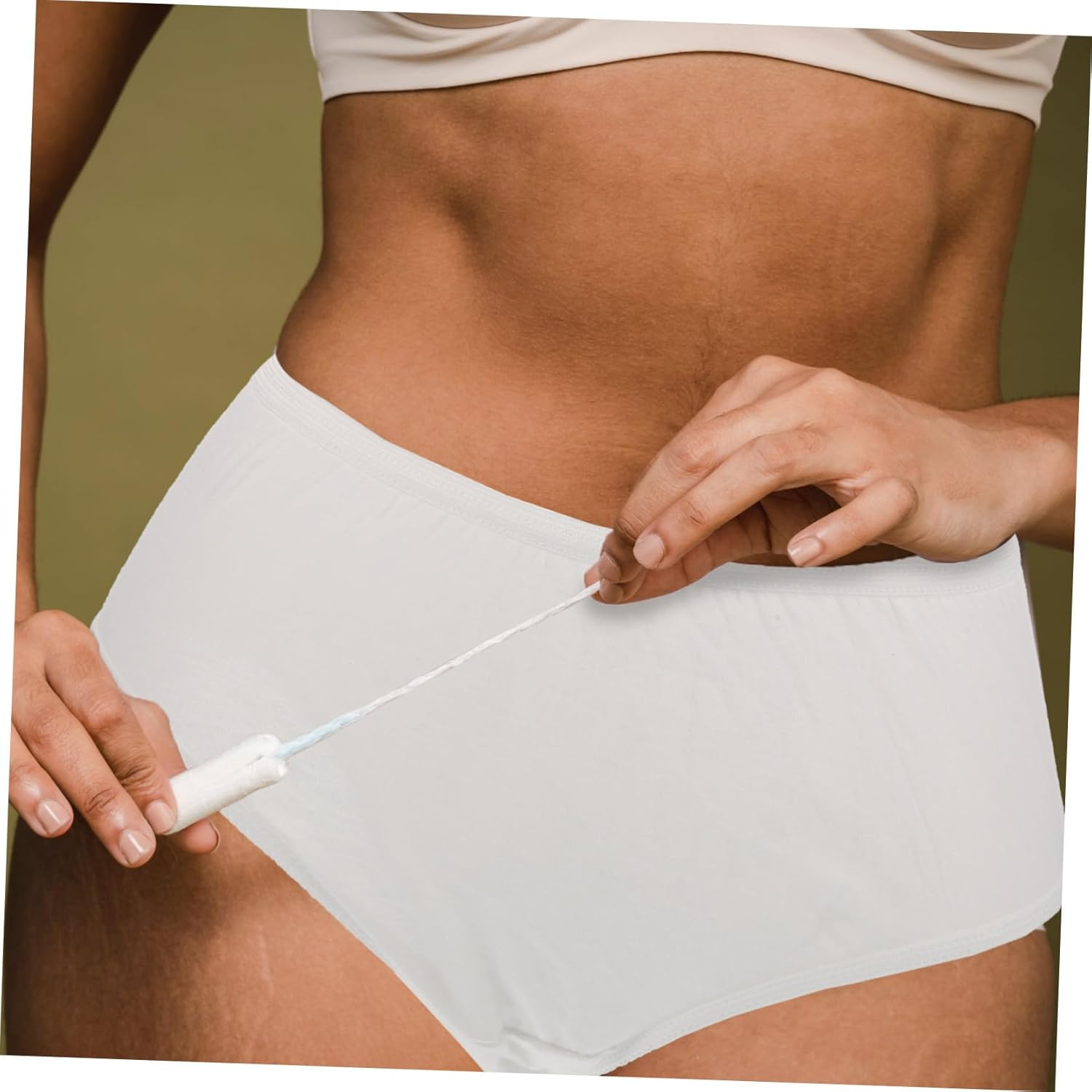 Hohopeti 4Pcs Disposable Breathable Maternity Panties for Women Postpartum Care XXL Soft Elastic Waist Skin-Friendly Travel Underwear for Pregnancy White image number 5