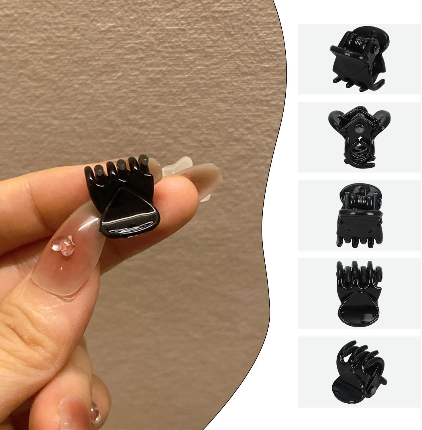 60 Pieces Mini Hair Pins, Simple Plastic Hairpin, Hairstyle Decorations, Slide Hair Pins, Hairdressing Fixing Tools image number 4