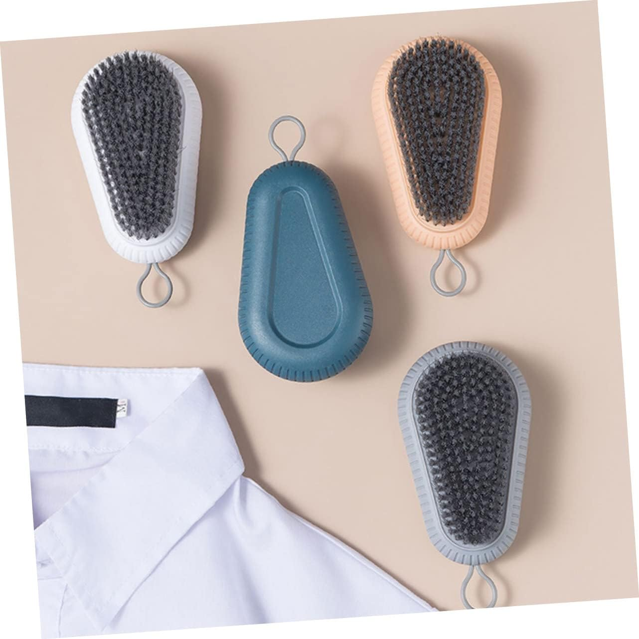 COMPUKAS 2Pcs Nail Dust Brush Soft Nail Brush for Hands and Feet Cleaning Reusable image number 5