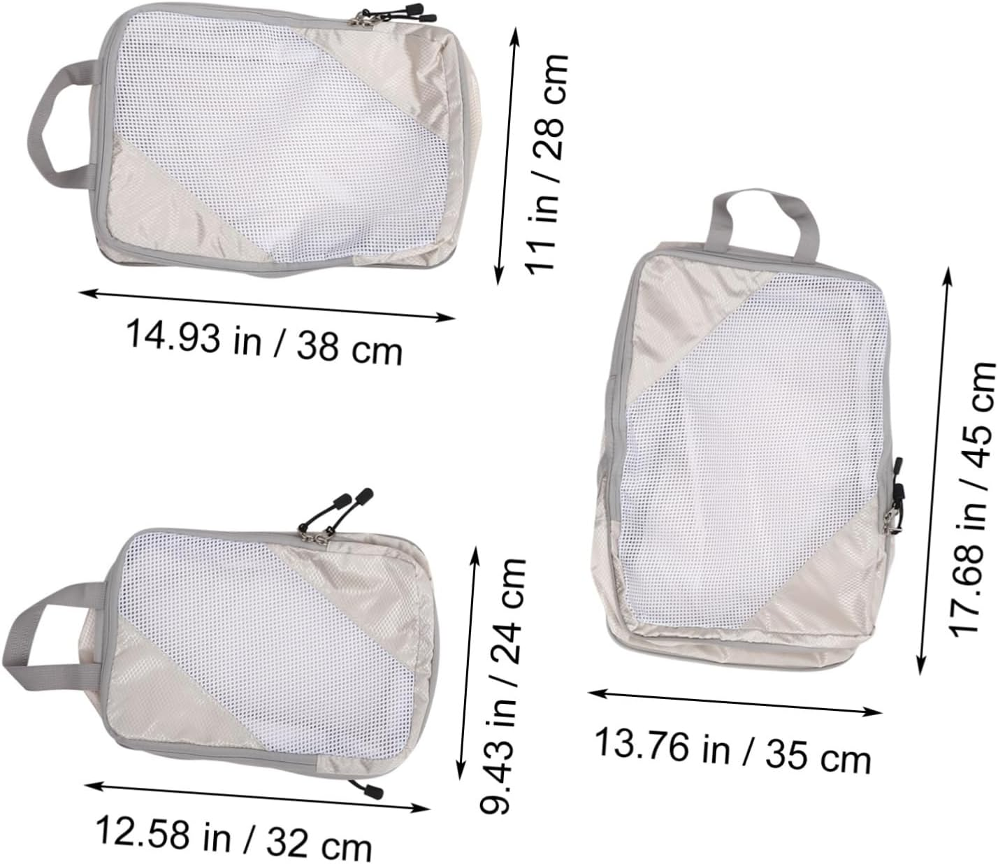 GLSTOY 6Pcs Travel Packing Organizers Set Compression Cubes Polyester Easy Access image number 6