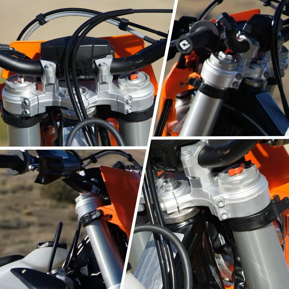 Newsmarts Motorcycle Black Headlight Fairing Rubber Straps Dirt Bike Headlamp Fix Brackets Strap Universal All Dual Sport Motorcycles Dirt Bikes Naked Motor image number 2