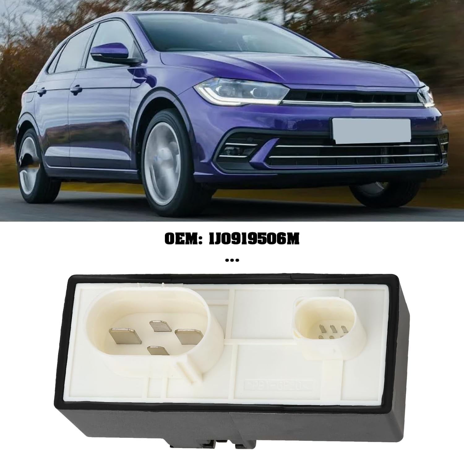 Emsea 12V Radiator Fan Relay 1J0919506M Compatible with VW Compatible with Audi image number 3