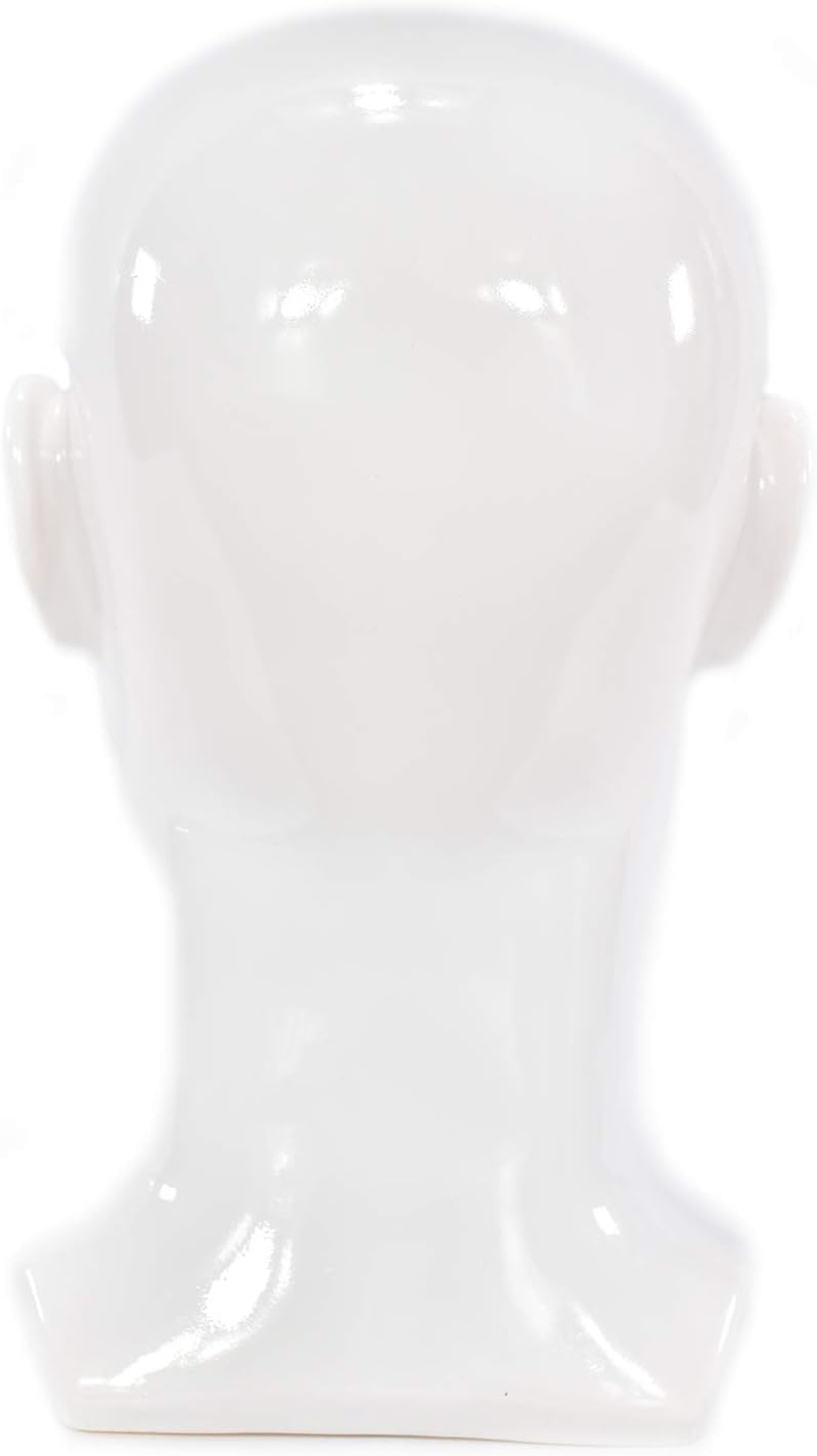 Yotijar Male Mannequin Head, Made PVC Plastic, Making It Quite Resistant to Damage - White image number 1