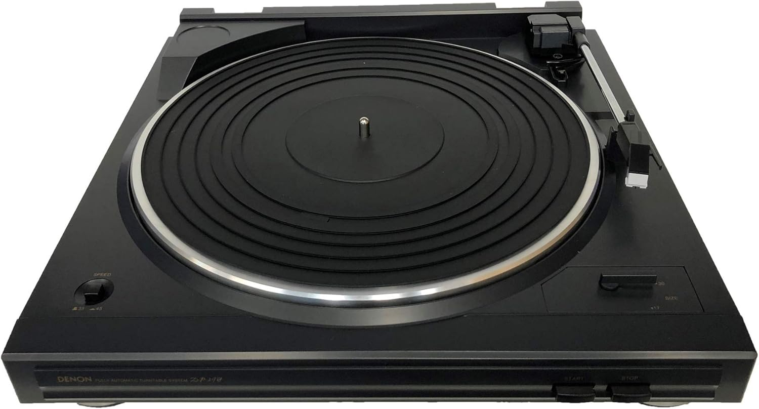 Denon DP-29FA Turntable | Fully-Automatic | Selectable ON/OFF Phono Pre-Amp | Simple Set-Up | Aluminium Platter & Chassis | Black image number 4