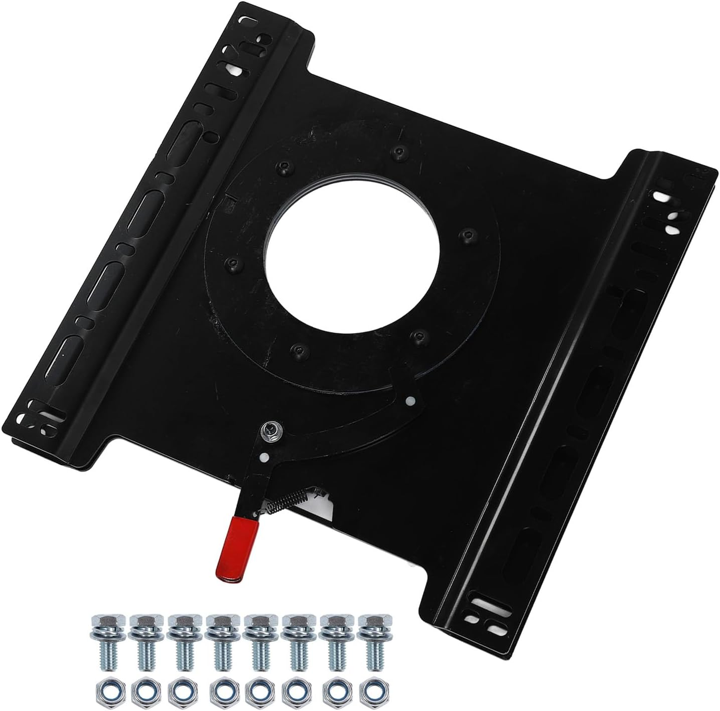 Swivel Seat Base, 360 Degree Rotation Passenger Side Seat Swivel Base, Car Seat Mount Plate for Sprinter, Transit, T5 T6, Heavy Duty Carbon Steel Seat Rotating Base for RV Boat image number 4