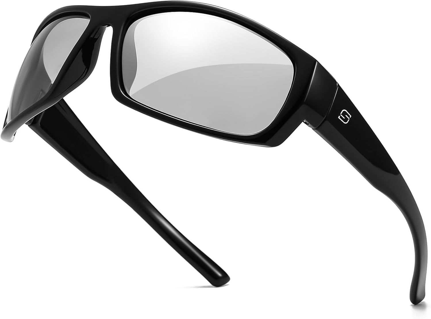 SUNGAIT Wrap around Polarized Sport Sunglasses for Men Womens Lightweight Rectangle Cycling Running