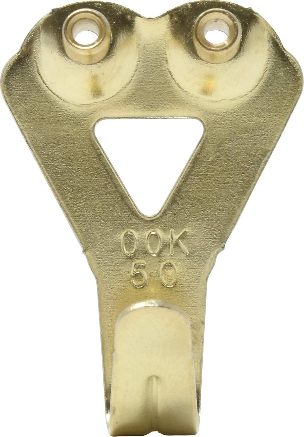 OOK 50674 Professional Picture Hangers, Art Hangers, Padded, Brass, Reusable Picture Hooks, 50Lb (10 Set), Gold image number 1