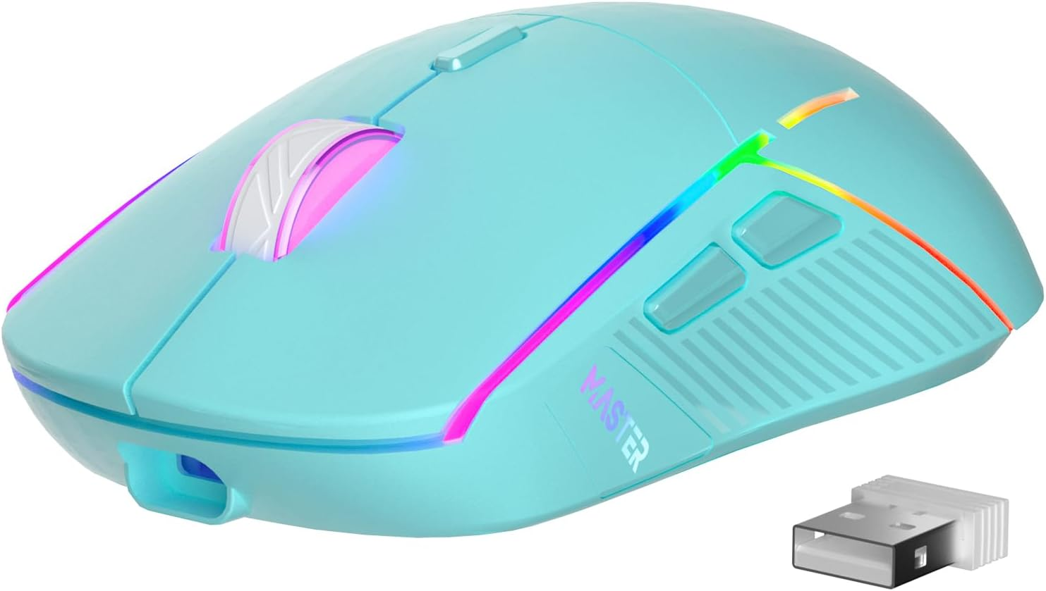 FFJ Wireless Gaming Mouse, 24000 DPI, Tri-Mode 2.4G/Usb-C/Bluetooth 5.3 Gaming Mouse Wireless, RGB Programmable Mouse Gamer, 75Hrs Battery Life, Rechargeable Gaming Mice for PC, Mac, PS5, Xbox - Black