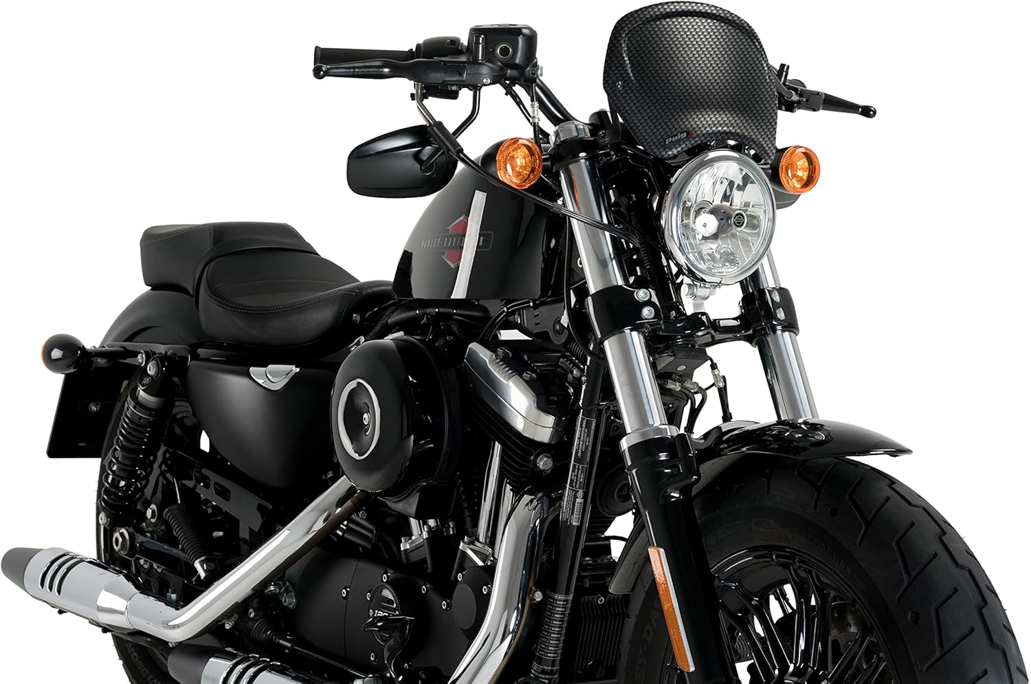 Puig 20399C Front Plate Carbon Look