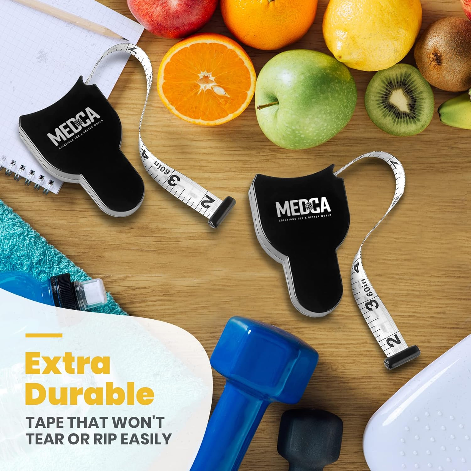 Body Tape Measure - (2 Pack) Measuring Tapes for Body and Fat Weight Monitors, (Inches & Cm) Retractable Tape Measure Ruler for Accurate Body Fat Calculator Helps Calculate Fitness Body Measurements &hellip;