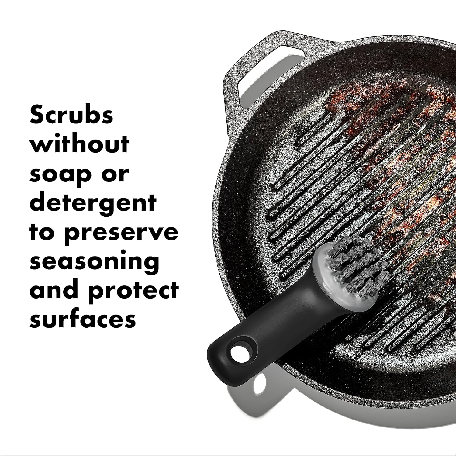 OXO Good Grips Cast Iron Brush​ image number 1