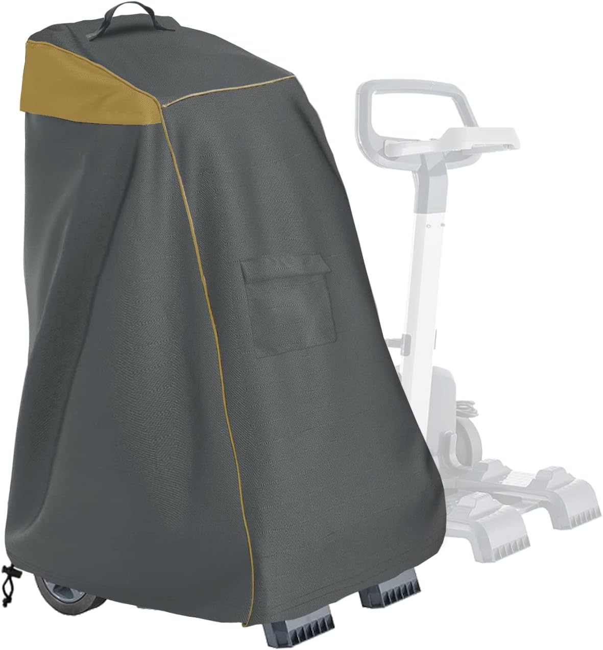 Caddy Cover,Robotic Pool Cleaner Cover, Outdoor Waterproof Caddy Cover,Fits Most Brands Robotic Pool Cleaner-Black