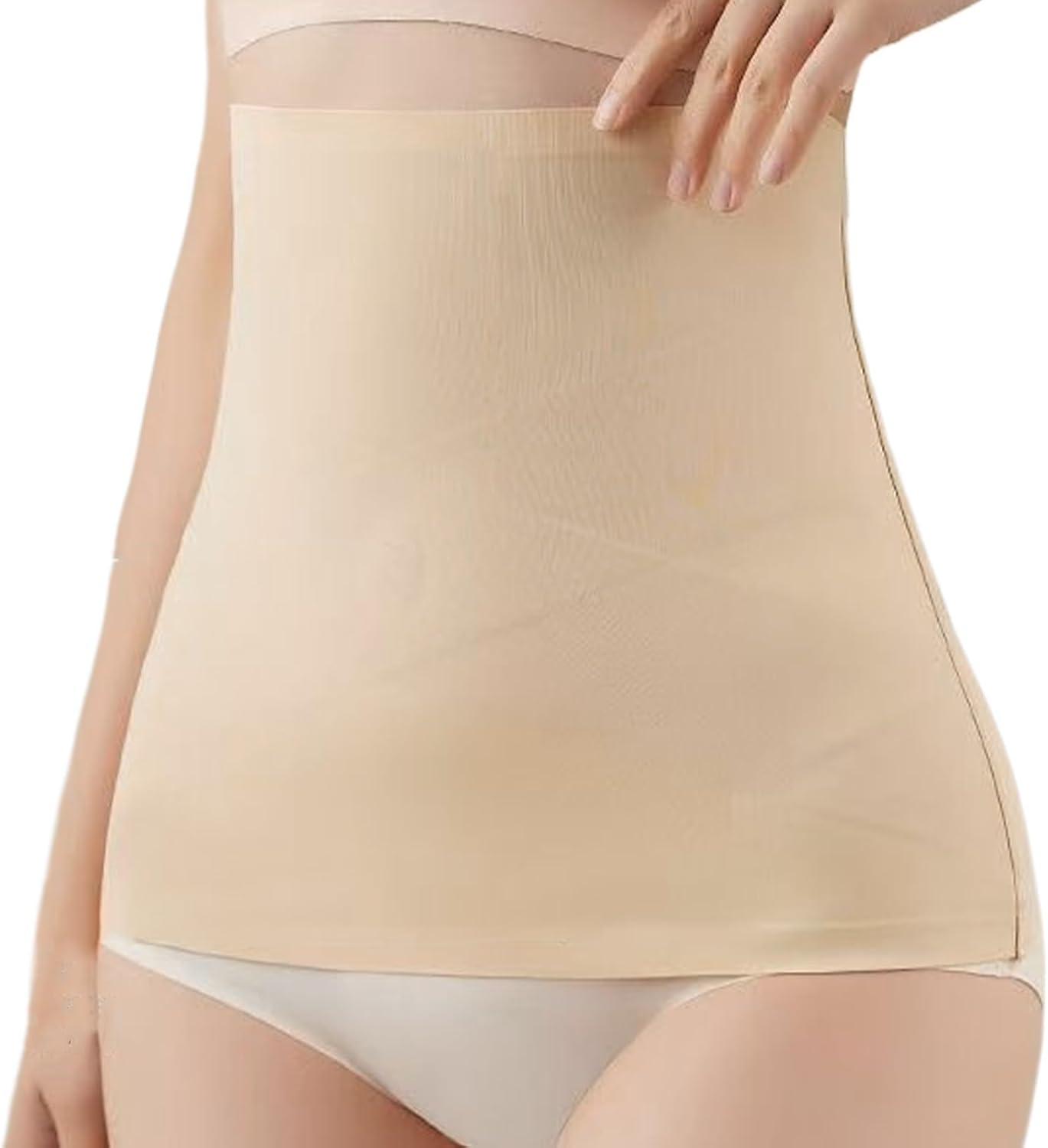 2PCS Waist Trainer Corset,Tummy Control Waist Trainer Corset Adjustable | Seamless Nylon Belly Band, Breathable Cincher Washable Girdle for Running, Working, Dating