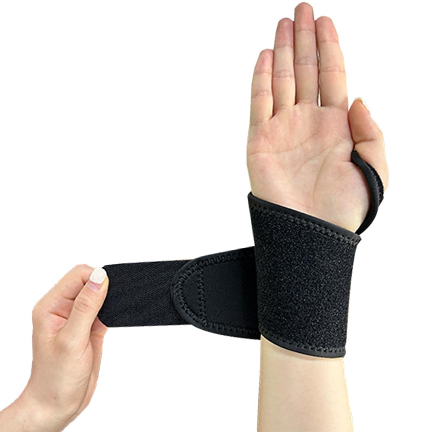 Doctor Developed Premium Copper Lined Wrist Support Brace Strap Wrist Brace Hand Wrist Supports Splints Wrist Band for Injuries Arthritis Sprains Relief [Single] image number 5