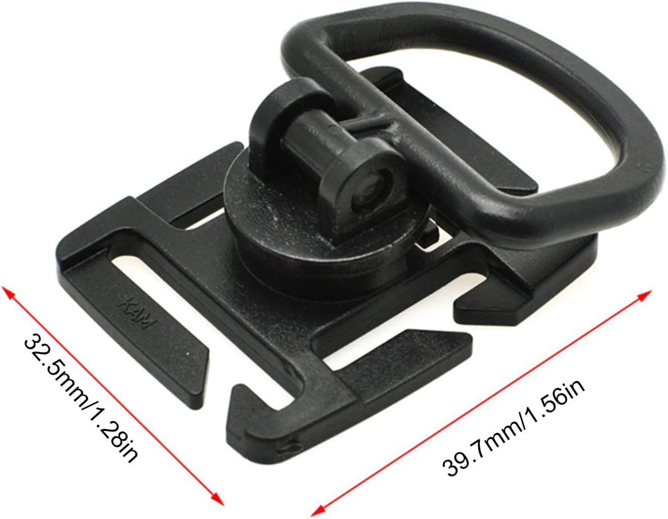 Water Tube Clip, 360 Degree Rotatable Hydration Pack Clip, Multipurpose Clamp for Camping Hunting Cycling Mountaineering Fishing Outdoor Biking image number 1