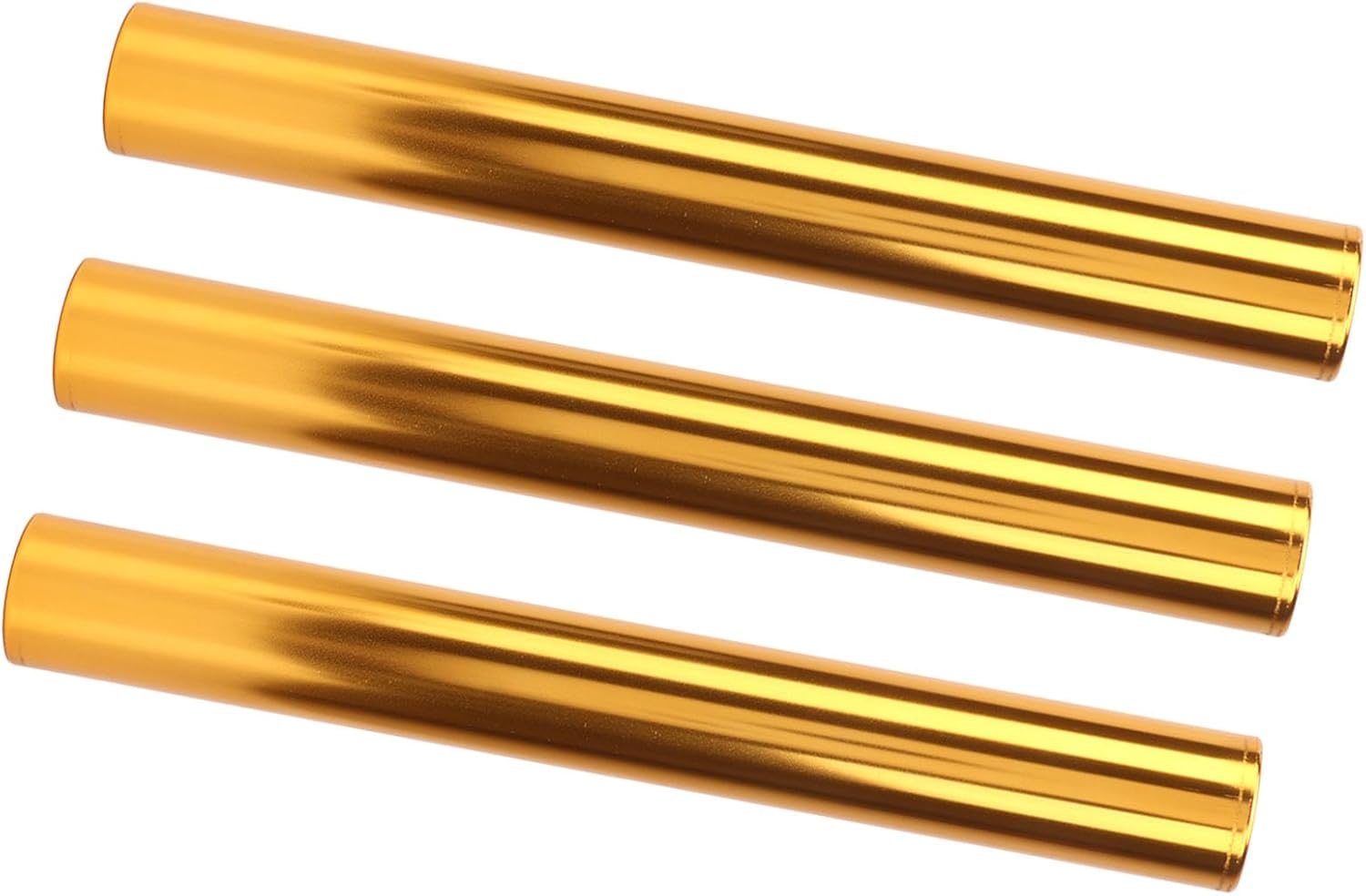 Athletics Reusable Batons 3Pcs Aluminum Alloy Proper Size for Student Relay Events (Gold) image number 5