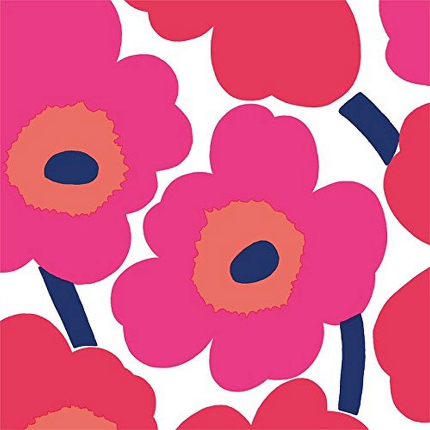 Marimekko Unikko Paper Napkins Guest Red