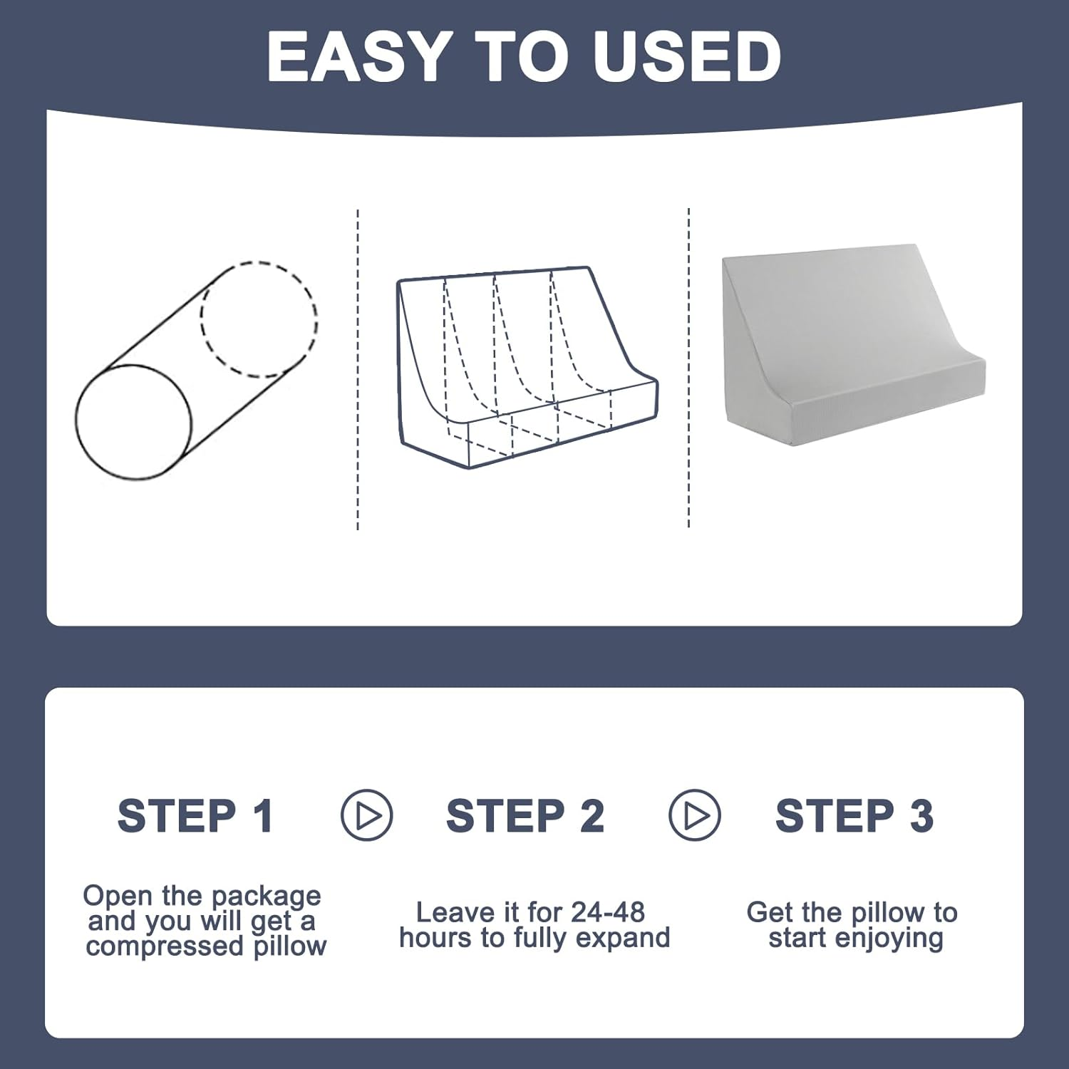 FOUXTEL Blanket Lifter for Feet &ndash; Bed Sheet Raiser, Post-Surgery Foot Elevation Pillow with Removable Washable Cover &ndash; Leg, Knee & Ankle Pain Relief for Arthritis, Neuropathy & Recovery (Grey)